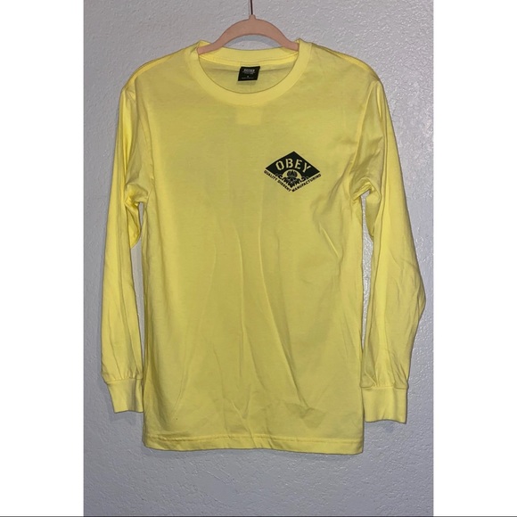 Obey Lotus Flower Long Sleeve T-shirt| Obey Tshirt - Picture 2 of 5